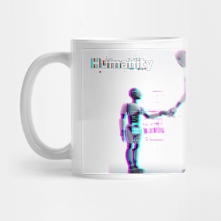 Humanity child and mom robots Mug